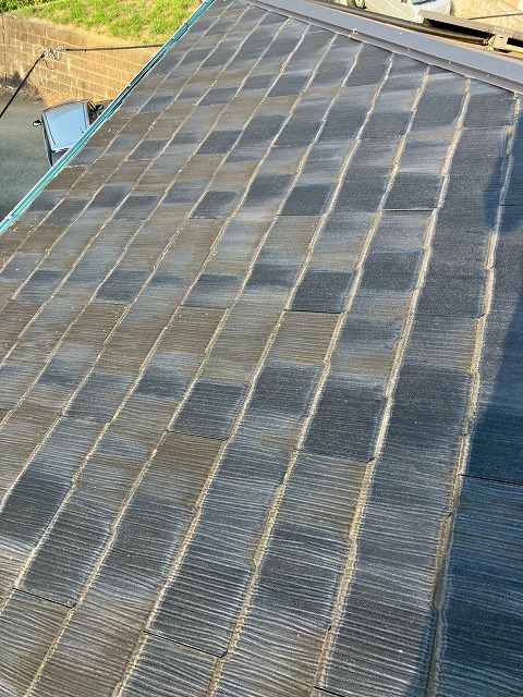 屋根の状態確認も実施